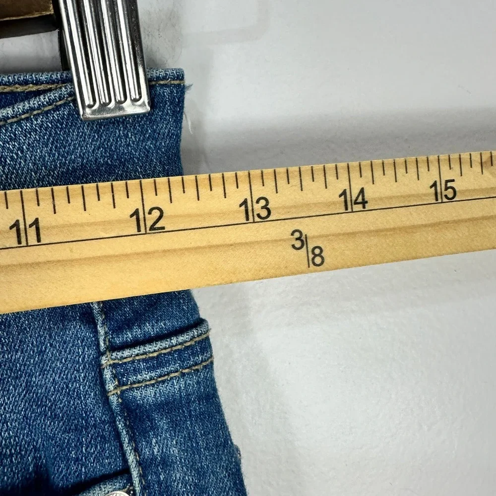 Current Elliott Jeans 23 Distressed Mid Rise Skinny Stretch Denim Y2K Minimalist